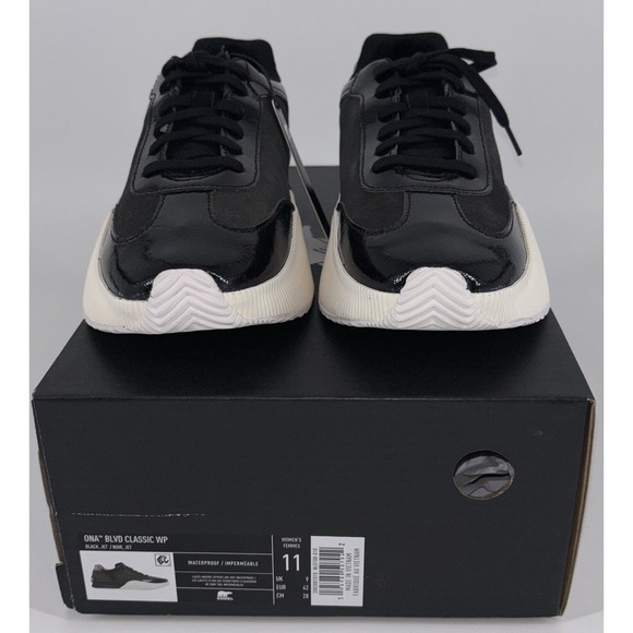 NEW Sorel Women's Ona Blvd Classic Sneakers Size 11 Waterproof Black & White NIB - Picture 2 of 13
